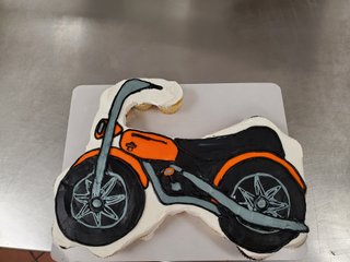 motobike cupcake cake