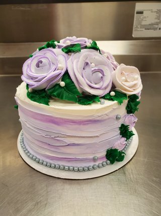 Marble purple cake