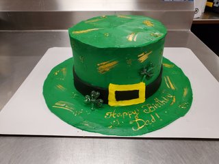 Green hat Patrice cake