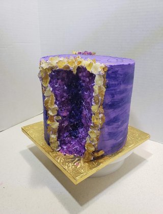 Purple Geode cake